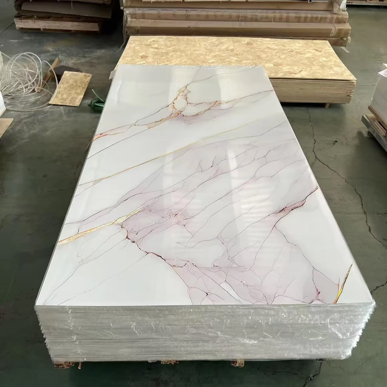 Marble Effect UV Wall Panel for Commercial Interiors