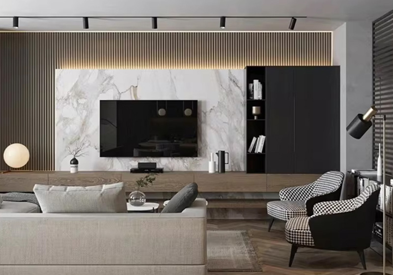 wpc acoustic slat wall panel