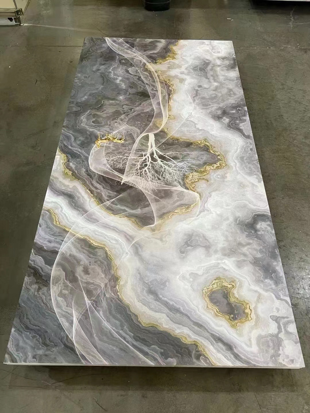Marble Effect UV Wall Panel for Commercial Interiors