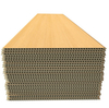 8*400mm V Groove Bamboo Fiber Integrated Wall Panels PVC Wall Panels for Hotel