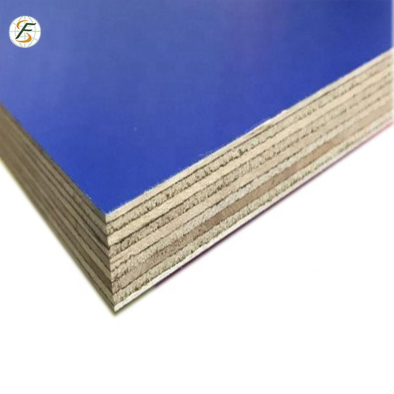 1220*2440*18mm Green PP Plastic Film Faced Plywood Shuttering Formwork with Polyester Coating 