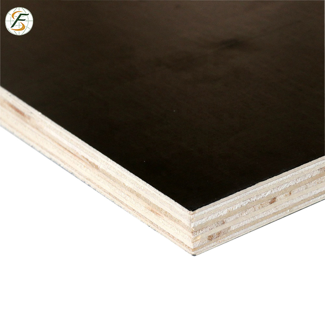 18*1220*2440mm 1-time Pressed 5~8 Reusable Cost-effective Film Faced Plywood for Concrete Formwork