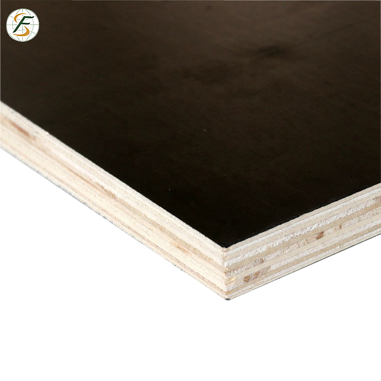18*1220*2440mm 1-time Pressed 5~8 Reusable Cost-effective Film Faced Plywood for Concrete Formwork