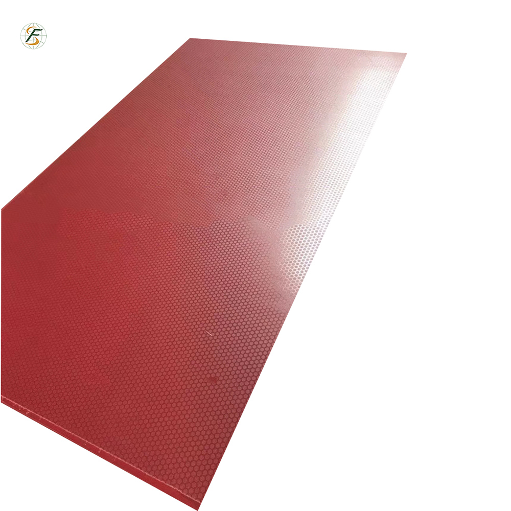 1250*2500mm Birch Or Hardwood Core Red Film Faced Plywood for Stage Coutertop
