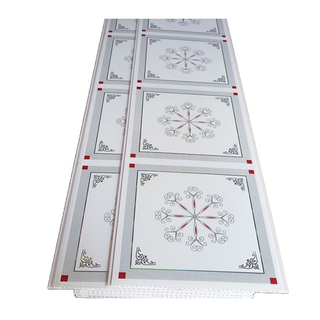 los paneles de techo integrados forma larga impermeable del PVC de la tira de 8m m para el cuarto de ba&ntilde;o 