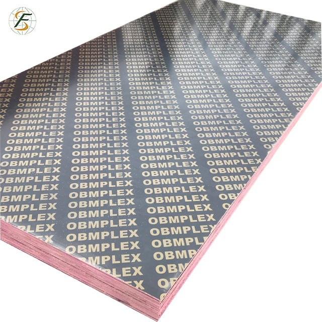 18*1220*2440mm 1-time Pressed 5~8 Reusable Cost-effective Film Faced Plywood for Concrete Formwork