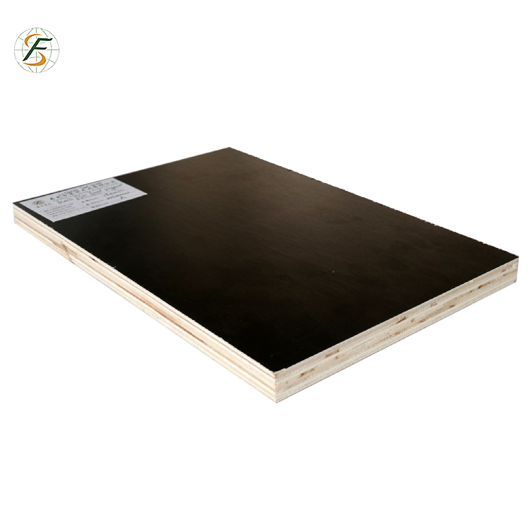 18*1220*2440mm 1-time Pressed 5~8 Reusable Cost-effective Film Faced Plywood for Concrete Formwork