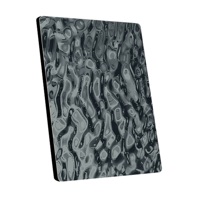 Black Water Ripple PVC Wall Decorative Wall Panel Price