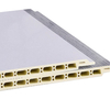 8*400mm V Groove Bamboo Fiber Integrated Wall Panels PVC Wall Panels for Hotel
