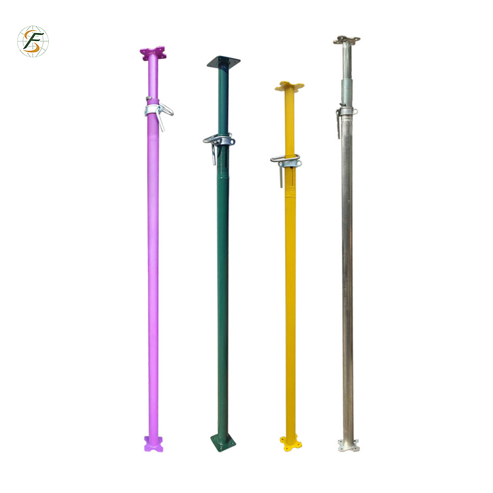  Square / Flower Plate Galvanzied / Powder Coating Height Adjustable Steel Props From China Factory