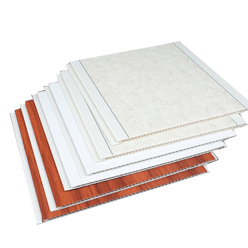 8mm Waterproof Long Strip Shape Integrated PVC Ceiling Panels For Bathroom 
