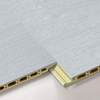 8*400mm V Groove Bamboo Fiber Integrated Wall Panels PVC Wall Panels for Hotel